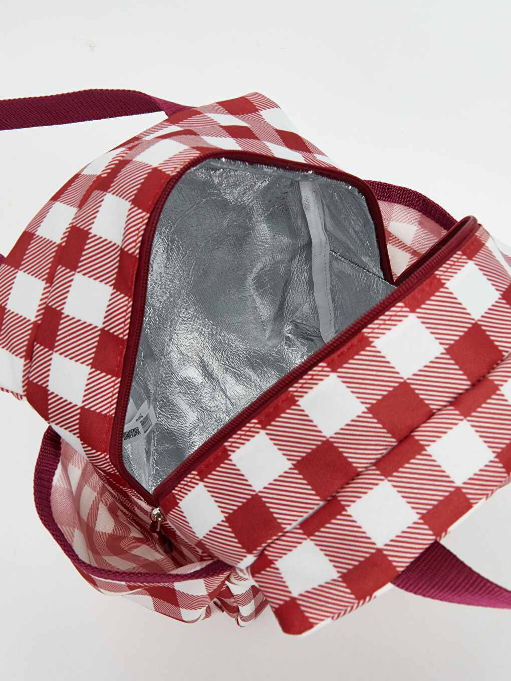 Kırmızı Kapitone Desenli Kadın Termal Çanta-3