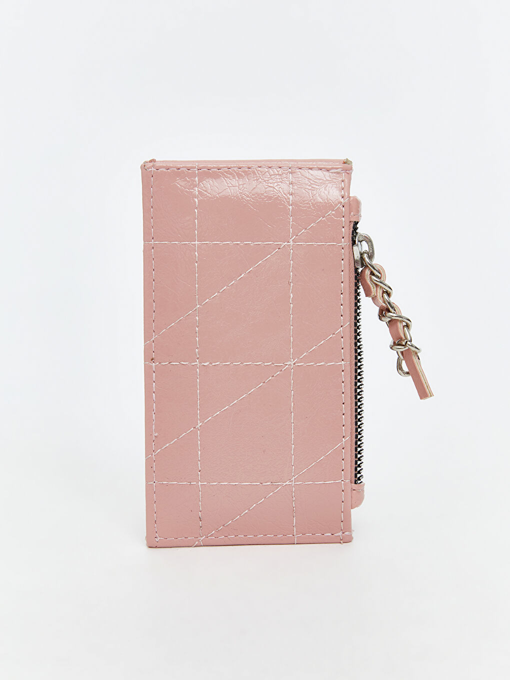 Pembe Deri Görünümlü Kadın Kartlık-1