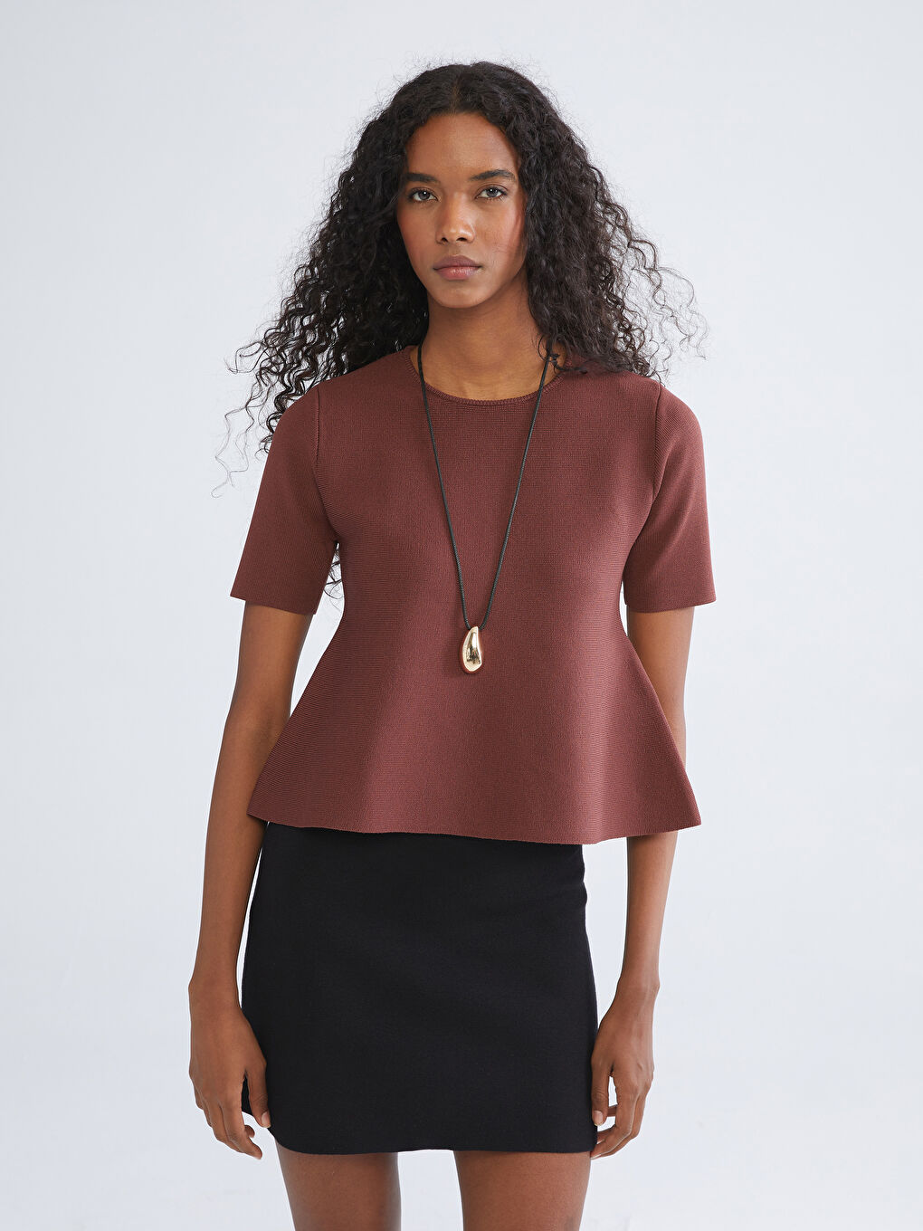 Crew Neck Women's Knitwear Sweater