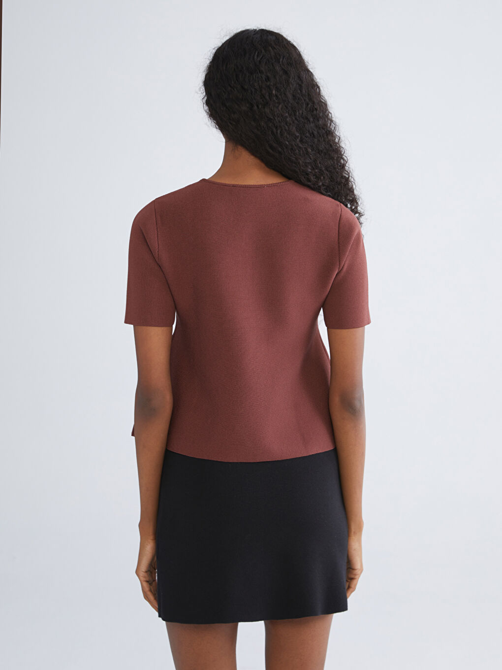 Crew Neck Women's Knitwear Sweater-2