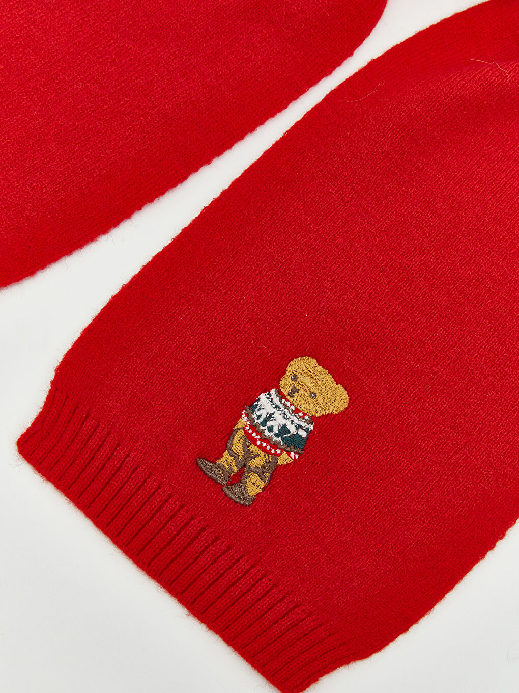 Girl RED Scarf & Beanie & Glove Set-2