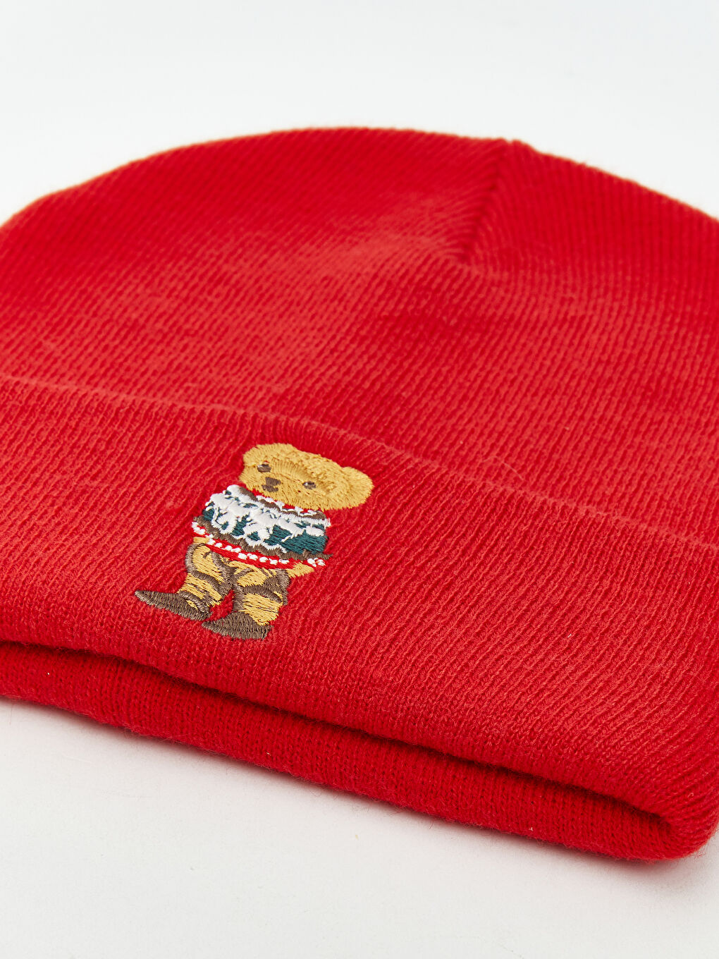 Girl RED Scarf & Beanie & Glove Set-3