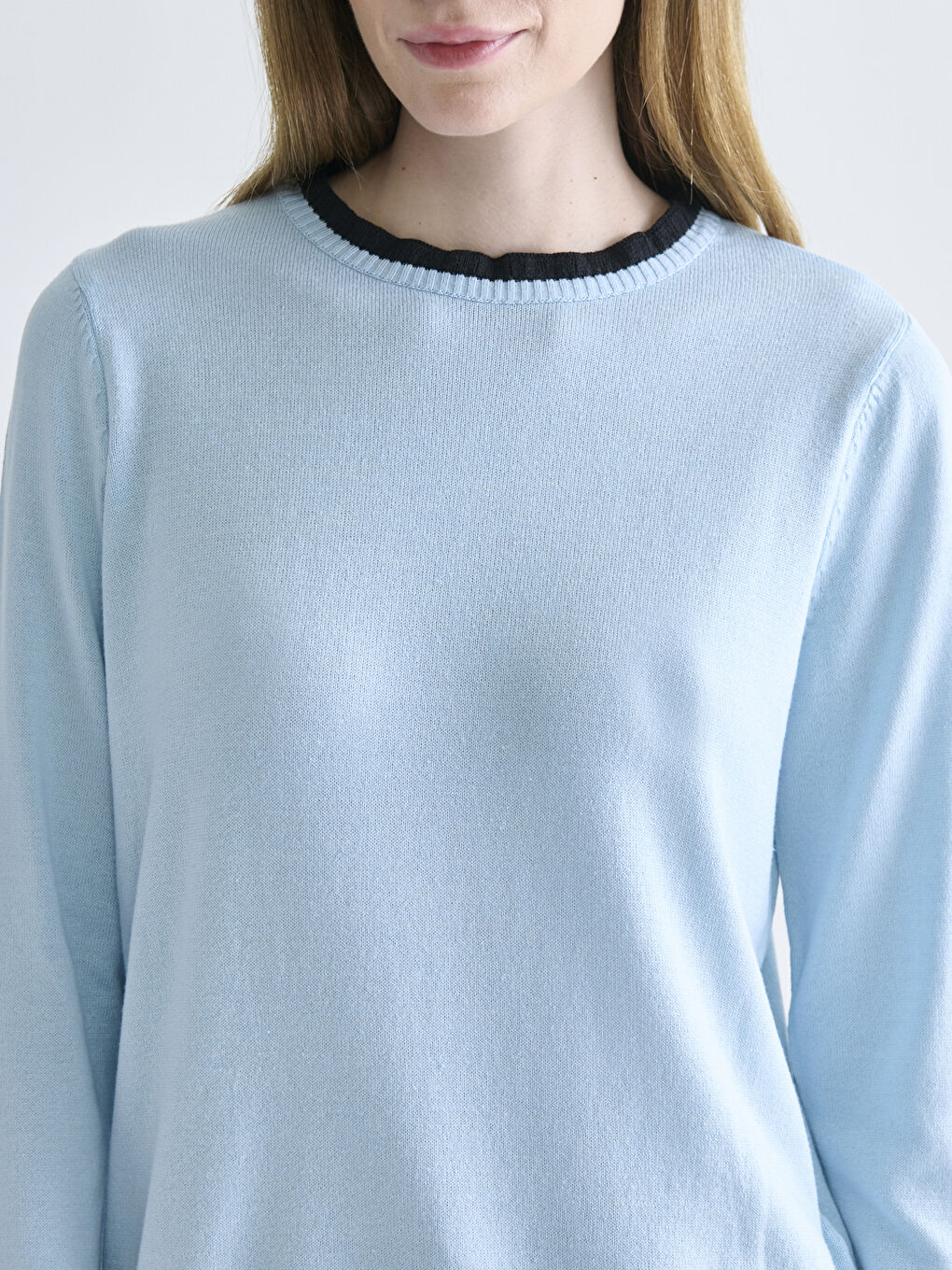 Mavi Bisiklet Yaka Kadın Triko Kazak-2