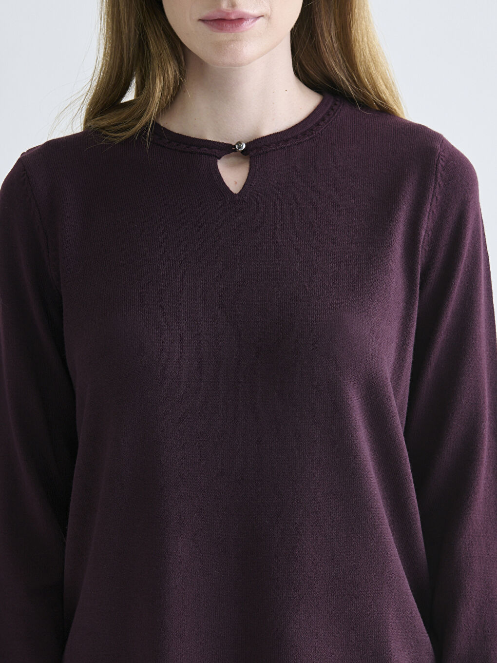Crew Neck Women's Knitwear Sweater-2