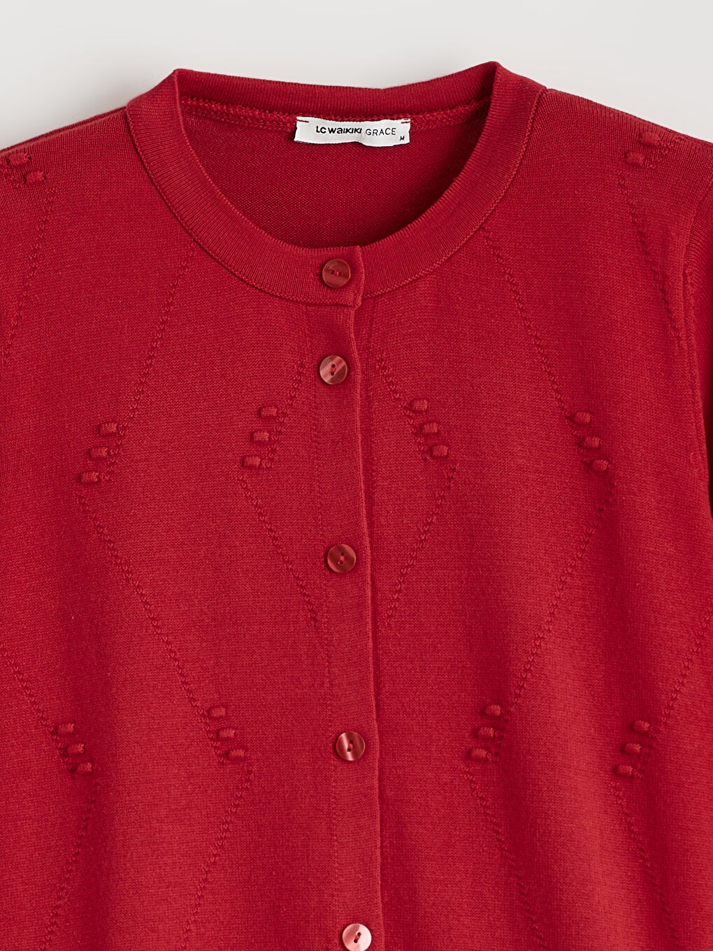 Crew Neck Women's Knitwear Cardigan-5