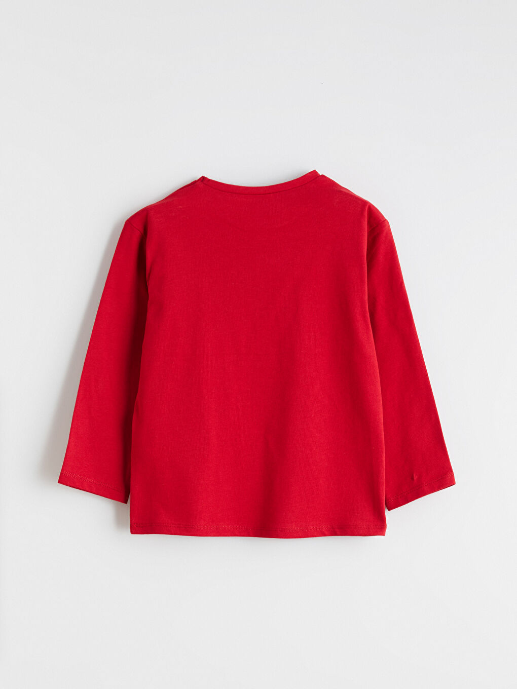 Kırmızı Bisiklet Yaka Atatürk Baskılı Kız Çocuk Tişört-2