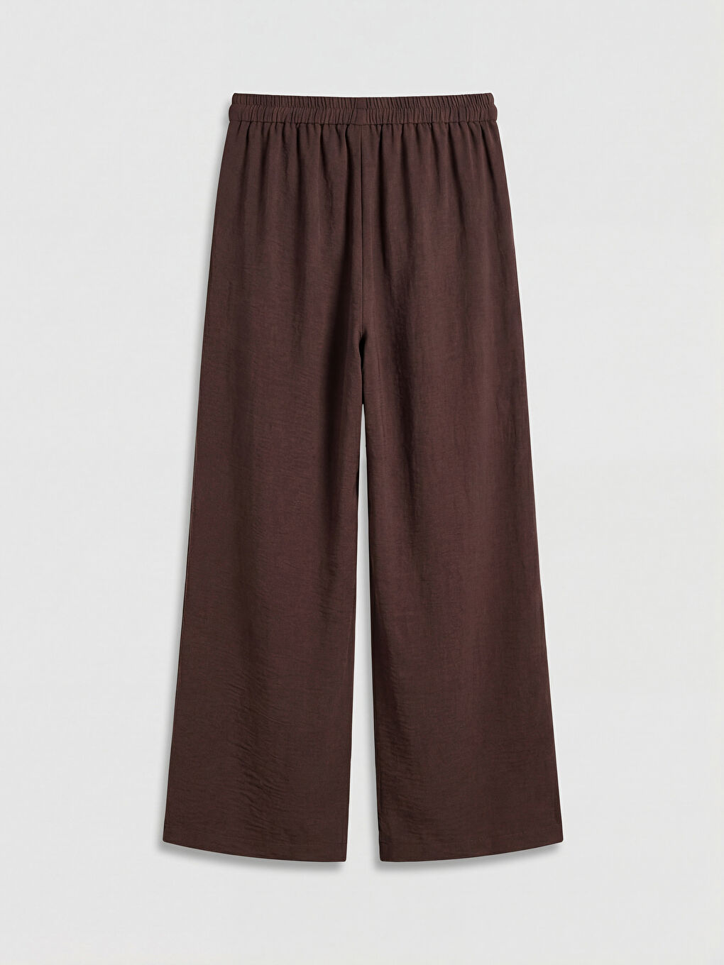 Elastic Waist Wide Leg Women's Trousers-6