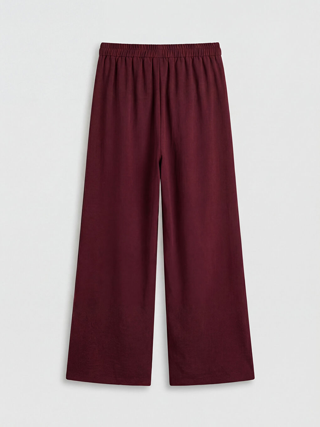 Elastic Waist Wide Leg Women's Trousers-5