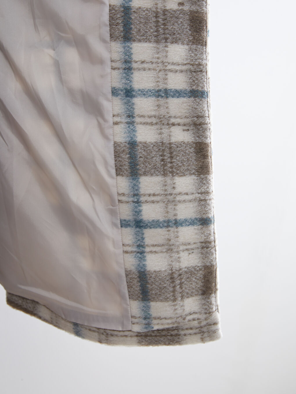 Woman BEIGE Wool Blended Overcoat-2