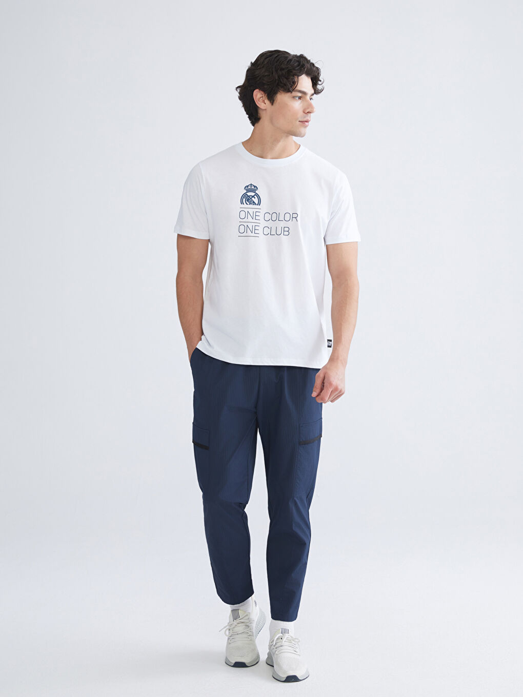 Crew Neck Real Madrid Printed Men's Fan T-Shirt-1