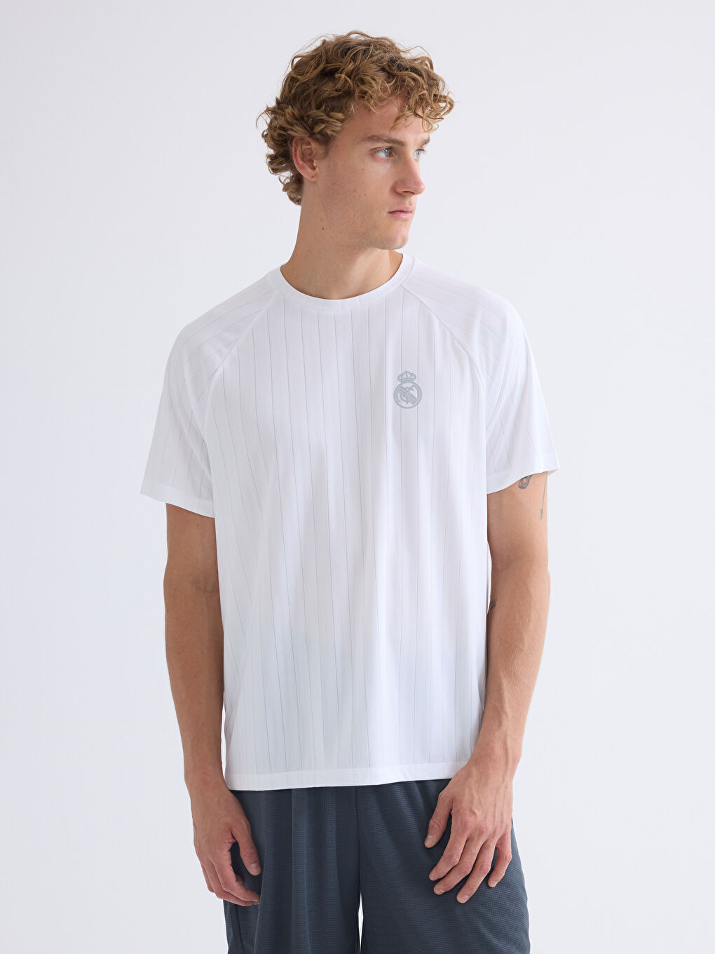Crew Neck Real Madrid Printed Men's Fan T-Shirt
