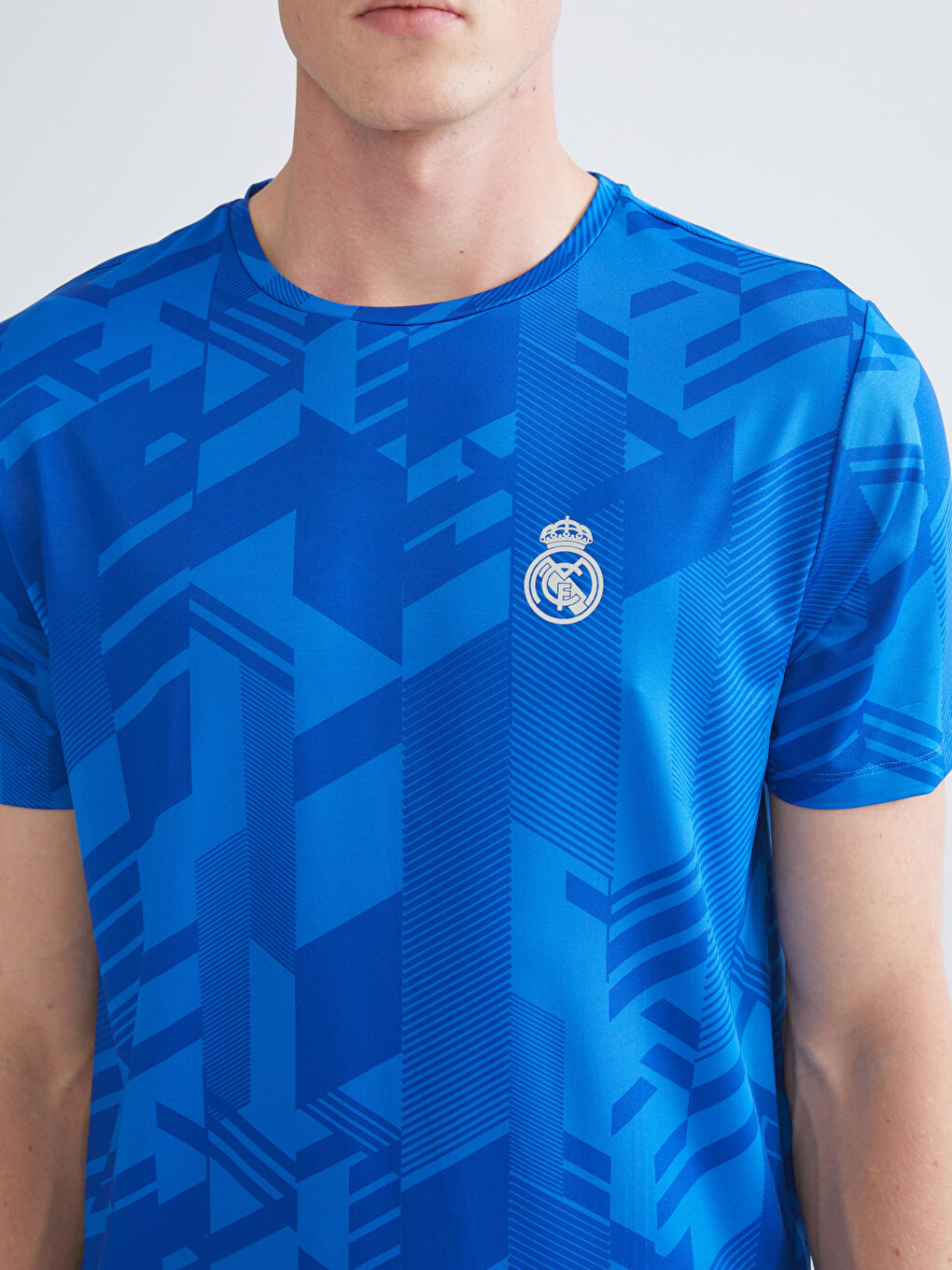 Crew Neck Real Madrid Printed Men's Fan T-Shirt-2