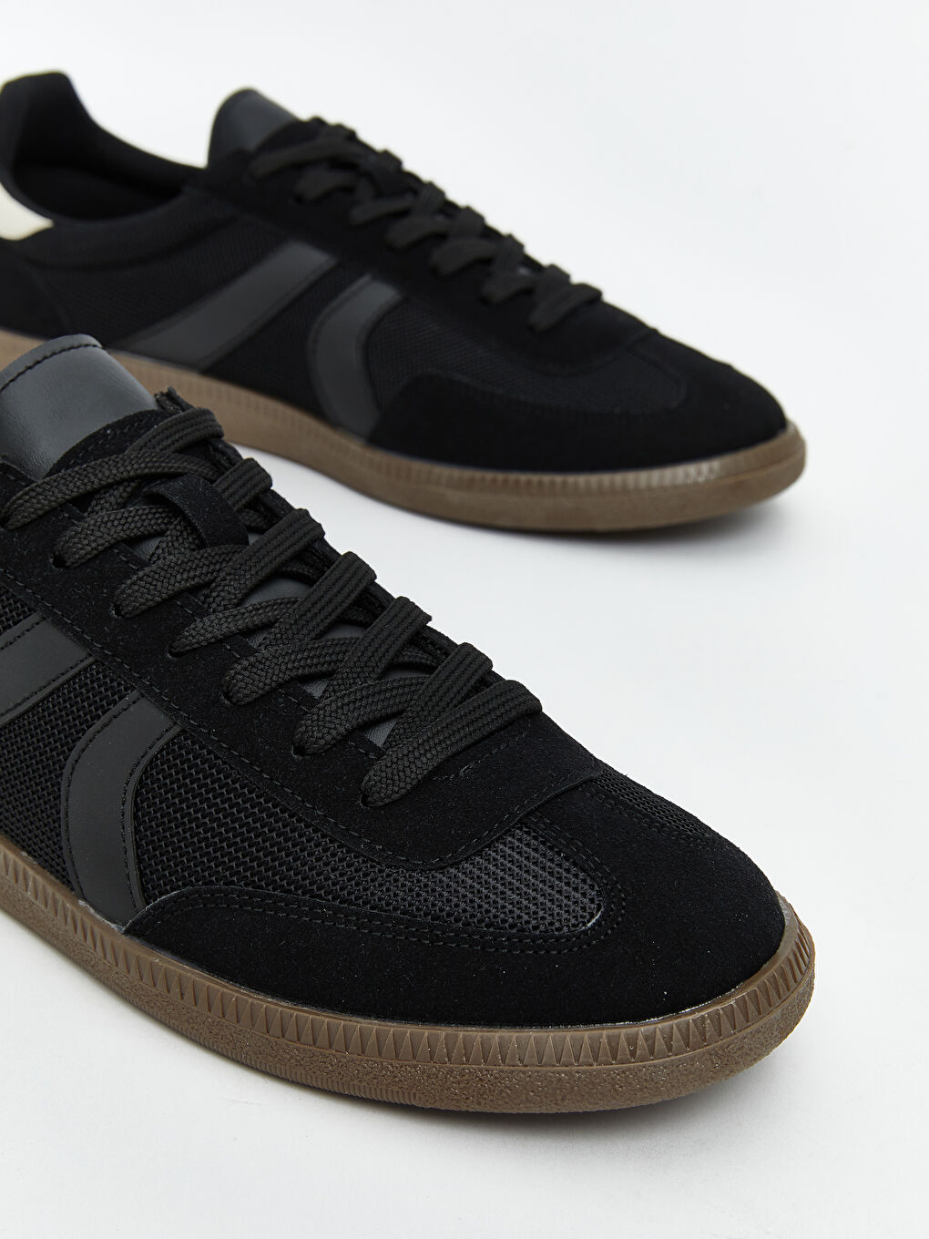 Siyah Bağcıklı Erkek Spor Ayakkabı-2