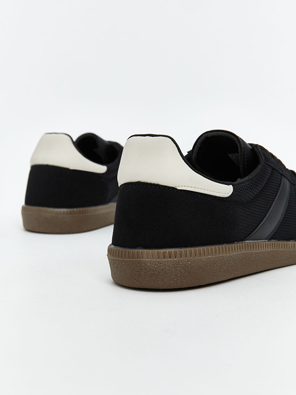 Siyah Bağcıklı Erkek Spor Ayakkabı-4