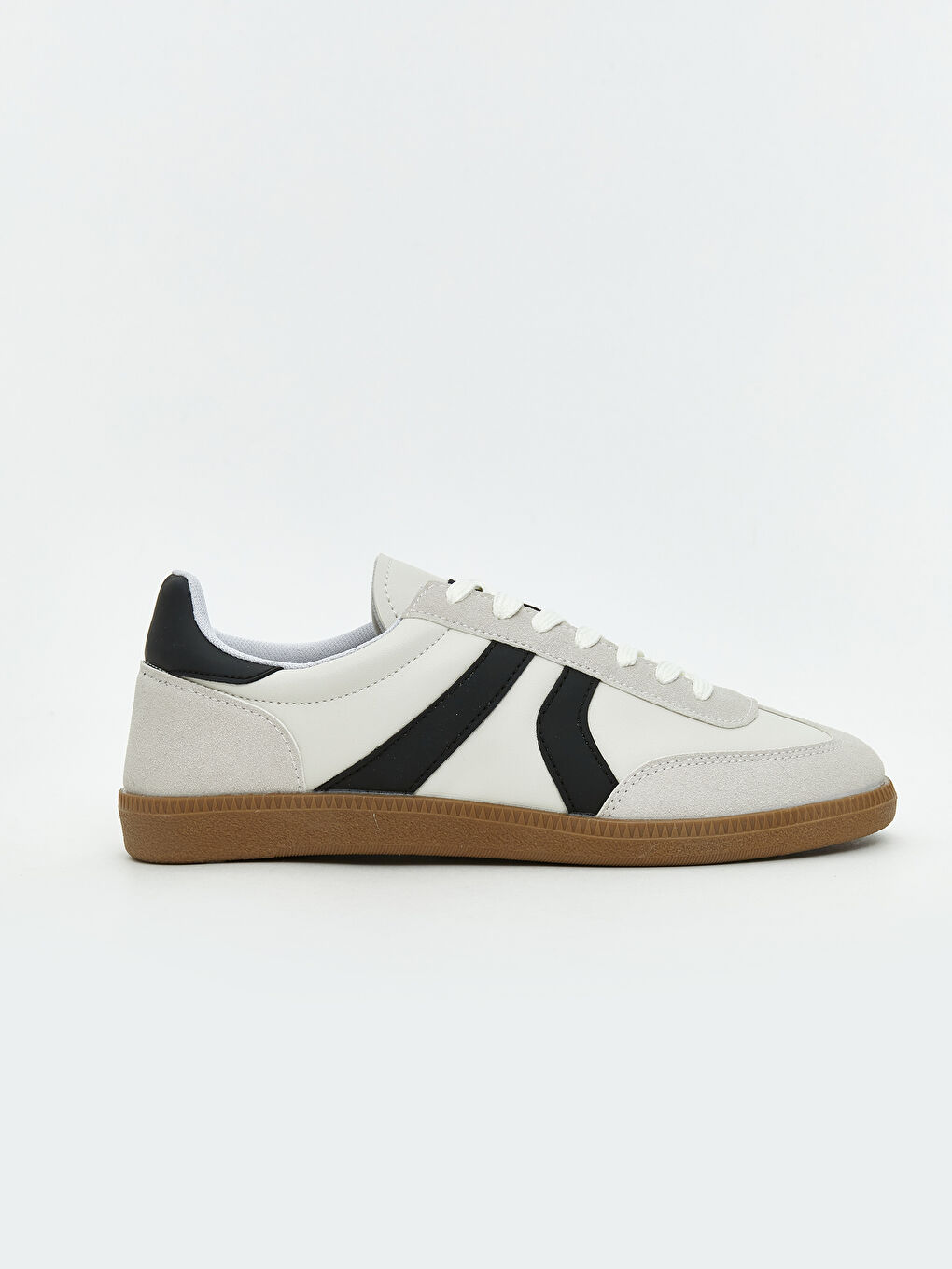 Beyaz Bağcıklı Erkek Spor Ayakkabı-1