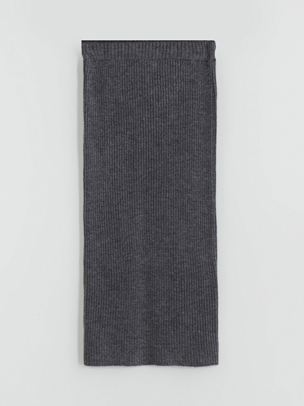 Antrasit Dar Fit Yırtmaçlı Etek-4