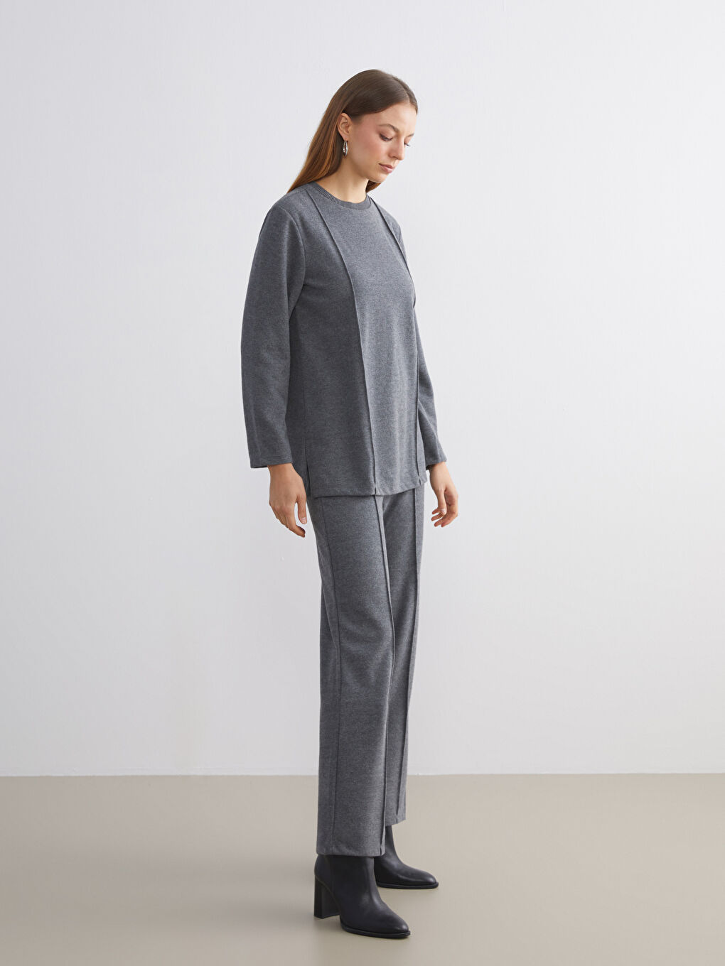 تونیکی سویتشێرت خه‌ڵوزی ژن-1