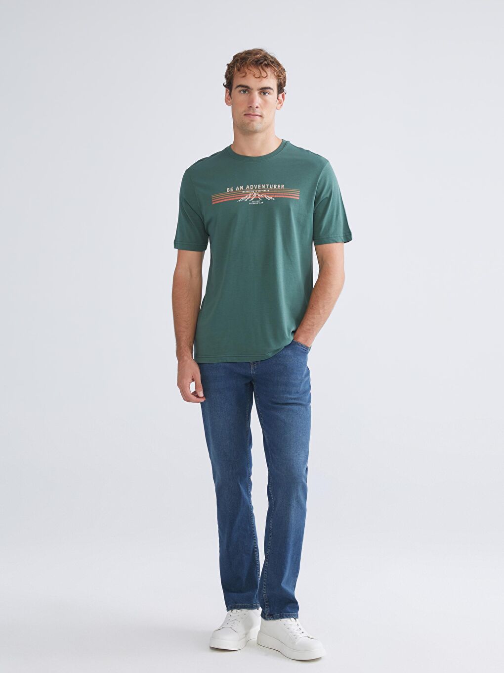 Crew Neck Printed Men's T-Shirt-1