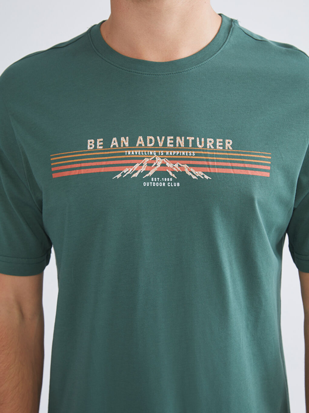 Crew Neck Printed Men's T-Shirt-2