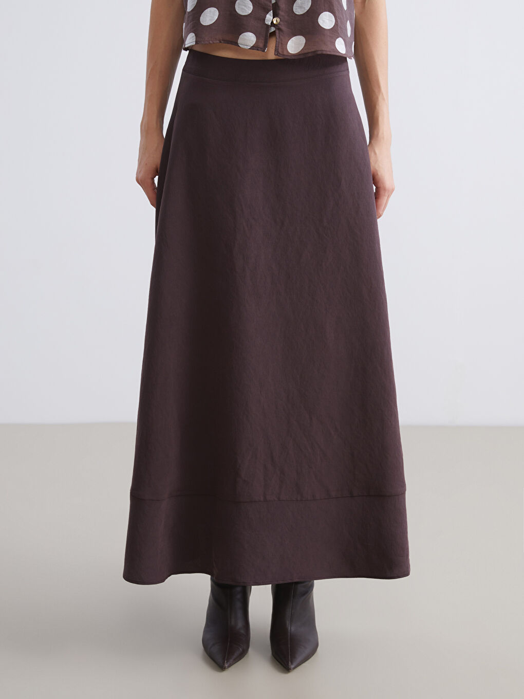 Woman BROWN Skirt-1