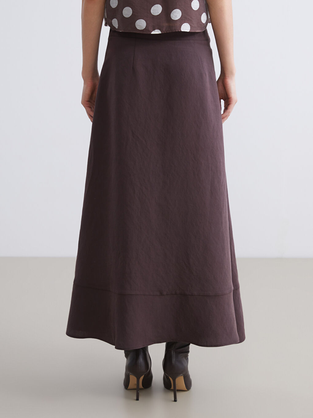 Woman BROWN Skirt-3