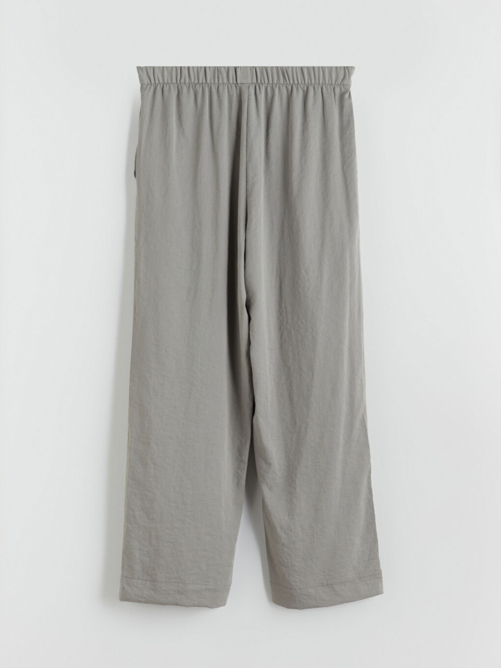 Elastic Waist Wide Leg Women's Trousers-5