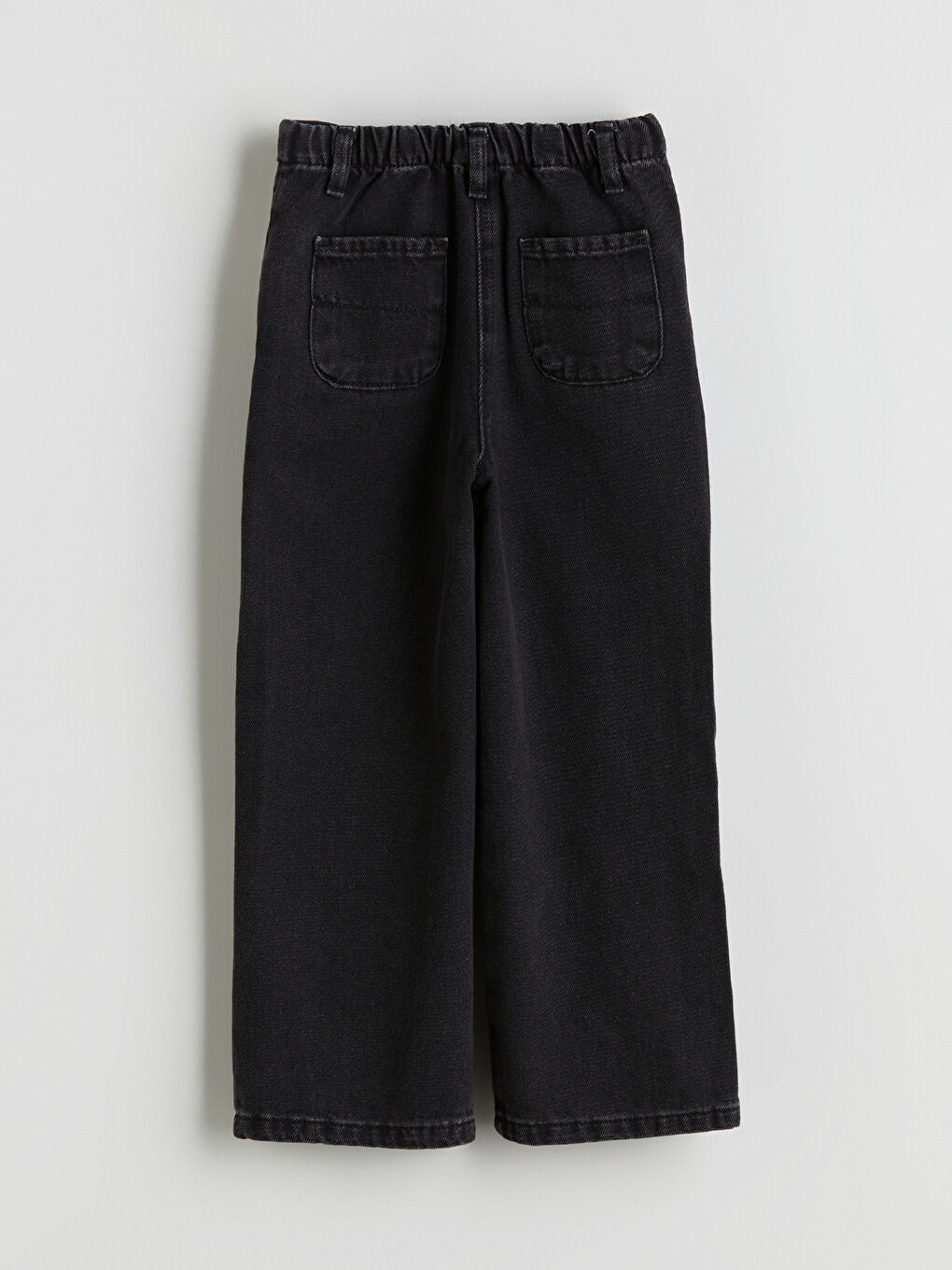 Girl's Jean Trousers with Adjustable Elastic Waist-3