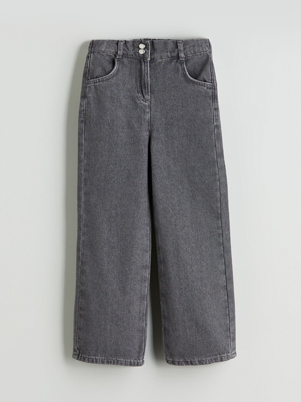Girl's Jean Trousers with Adjustable Elastic Waist