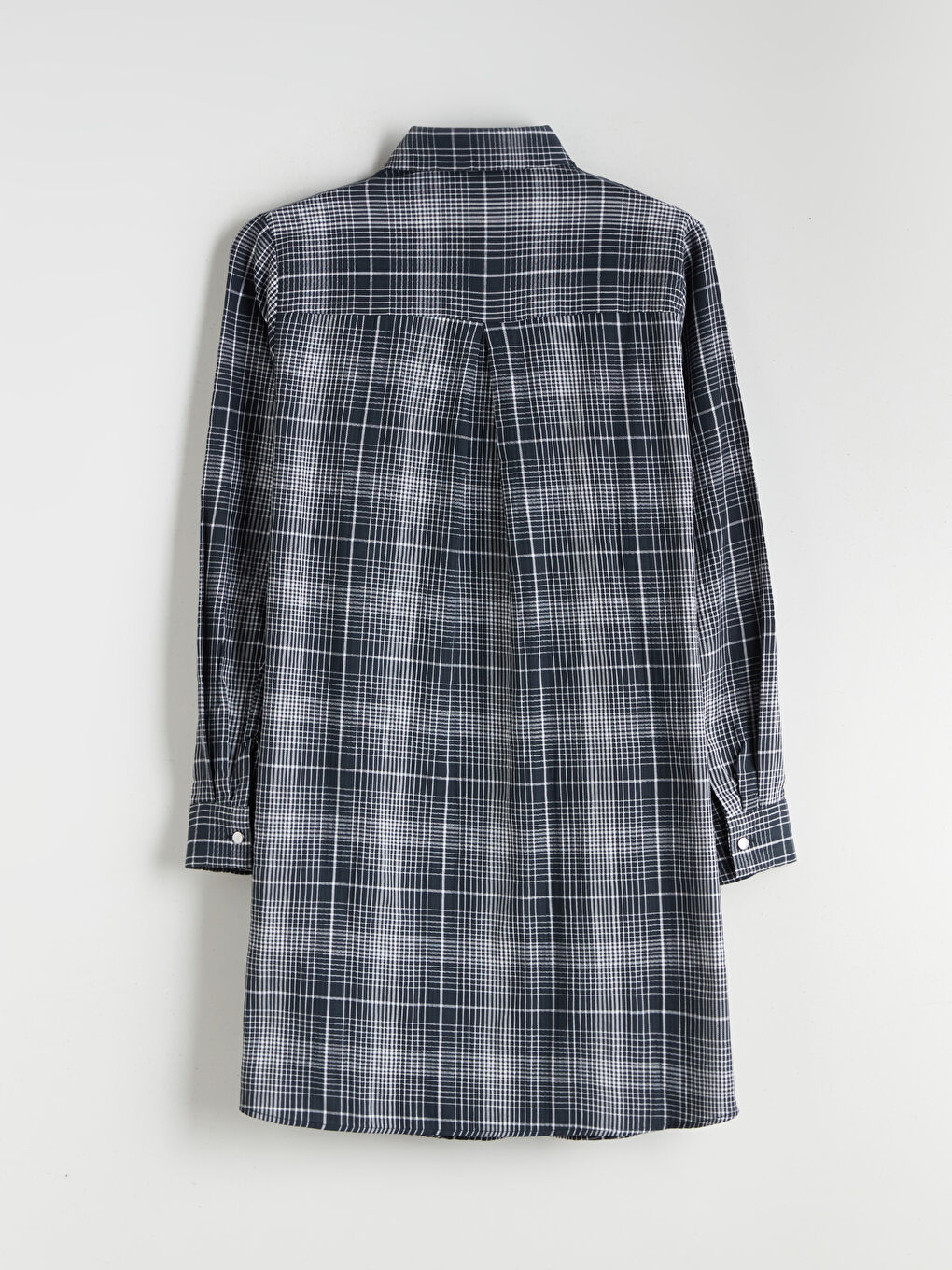 Plaid Women's Shirt Tunic-5