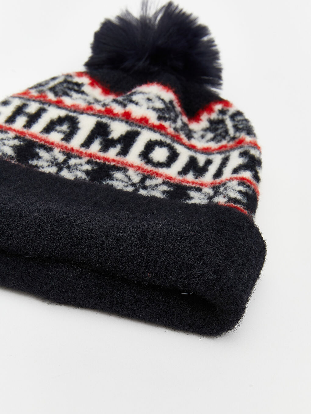 Woman NAVY Scarf & Beanie & Glove Set-2