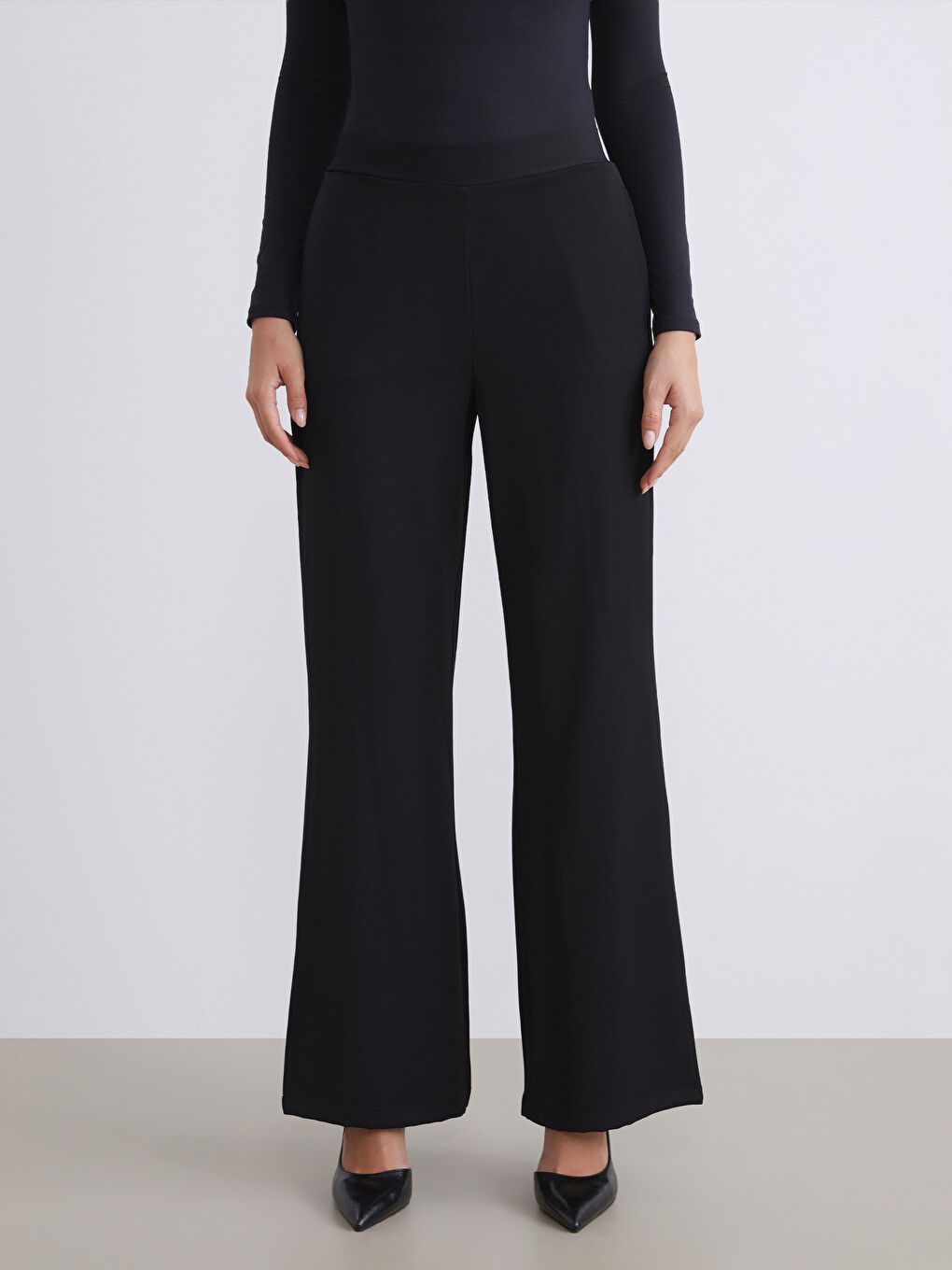 Wide Leg Women's Trousers-2