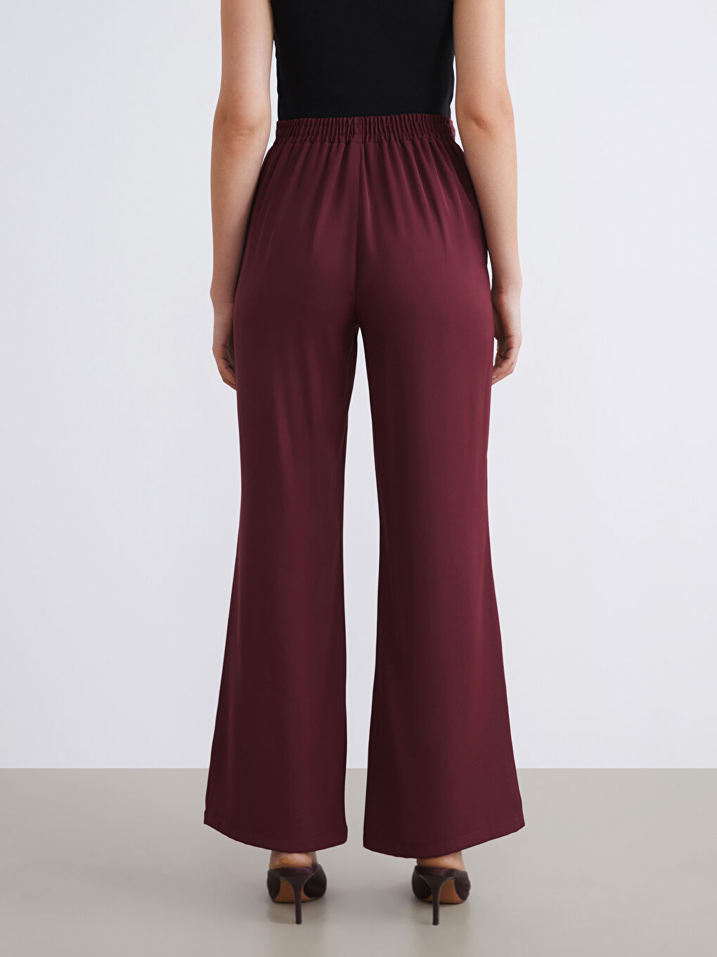Wide Leg Women's Trousers-5