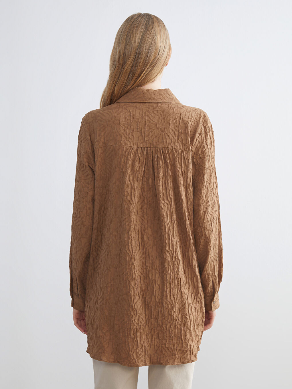 Textured Women's Shirt Tunic-3