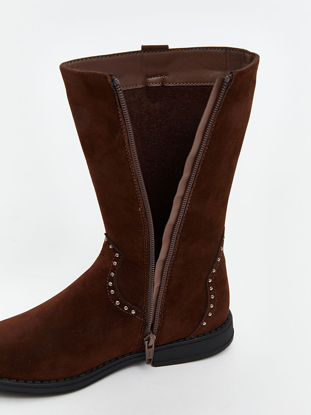 Қыздар антрацит түстес Тізеден келетін етік-6