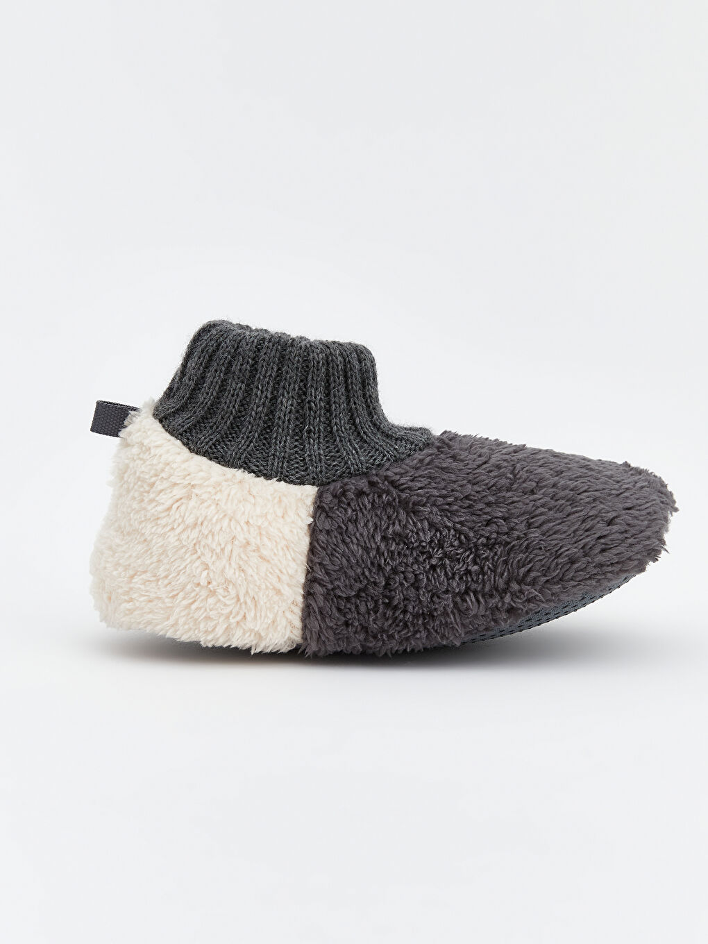 Antrasit Çoraplı Erkek Bebek Ev Ayakkabısı-1
