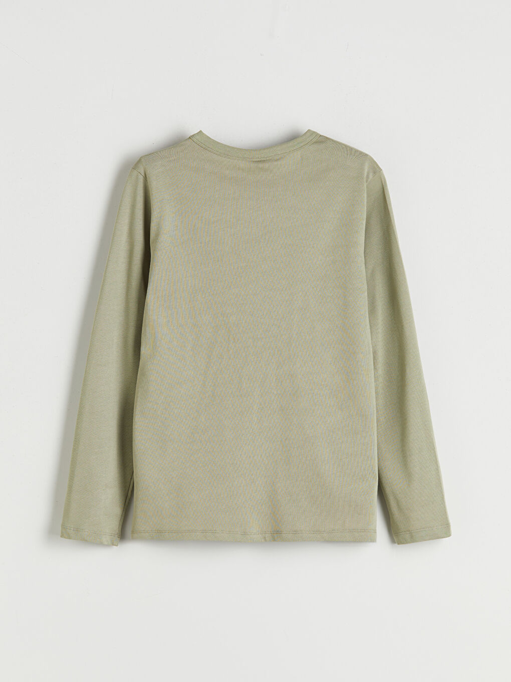 Haki Bisiklet Yaka Erkek Çocuk Tişört-1