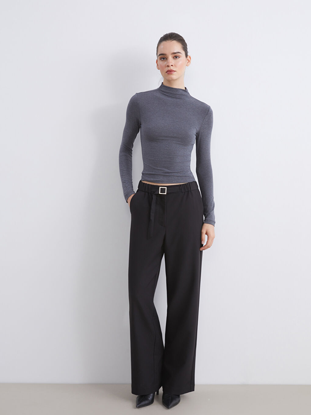 Belted Women's Trousers