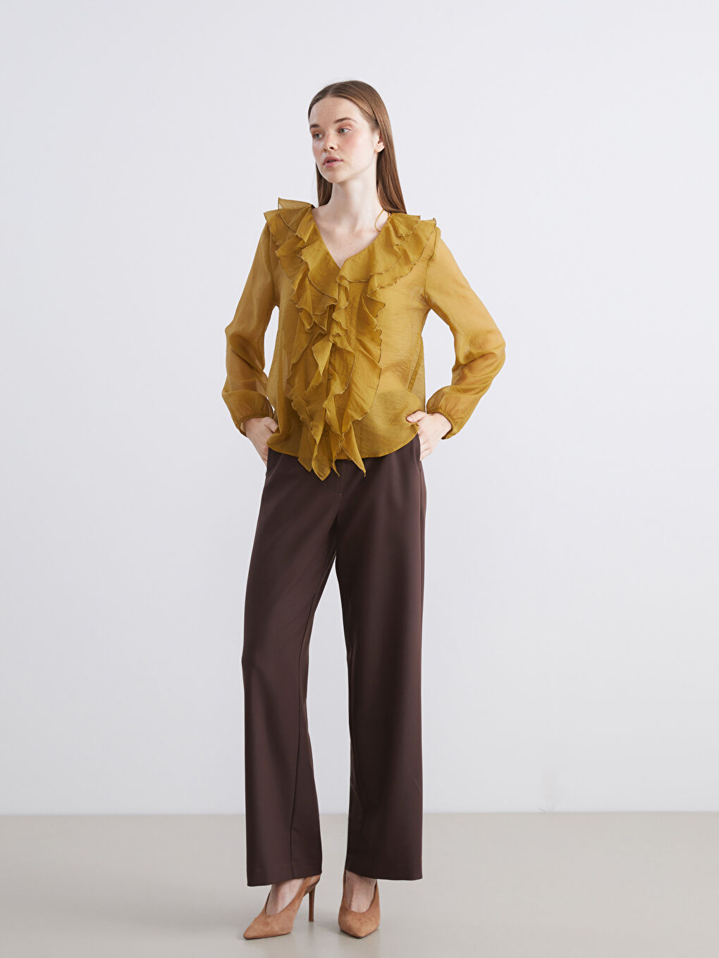 Belted Women's Trousers