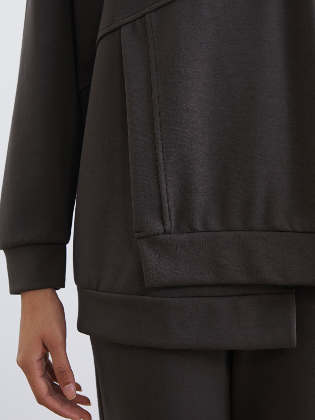 Crew Neck Soft Touch Women's Sport Sweatshirt-2