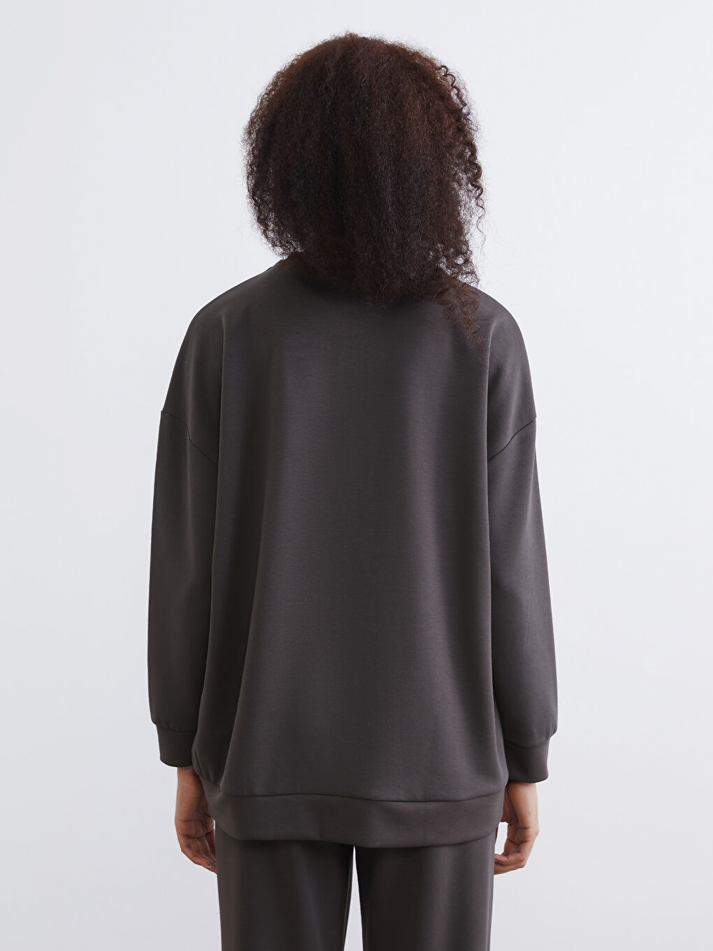 Crew Neck Soft Touch Women's Sport Sweatshirt-3