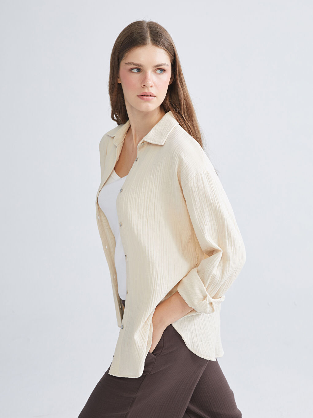 XSIDE Woman BEIGE Shirt -W5JL01Z8-1D3