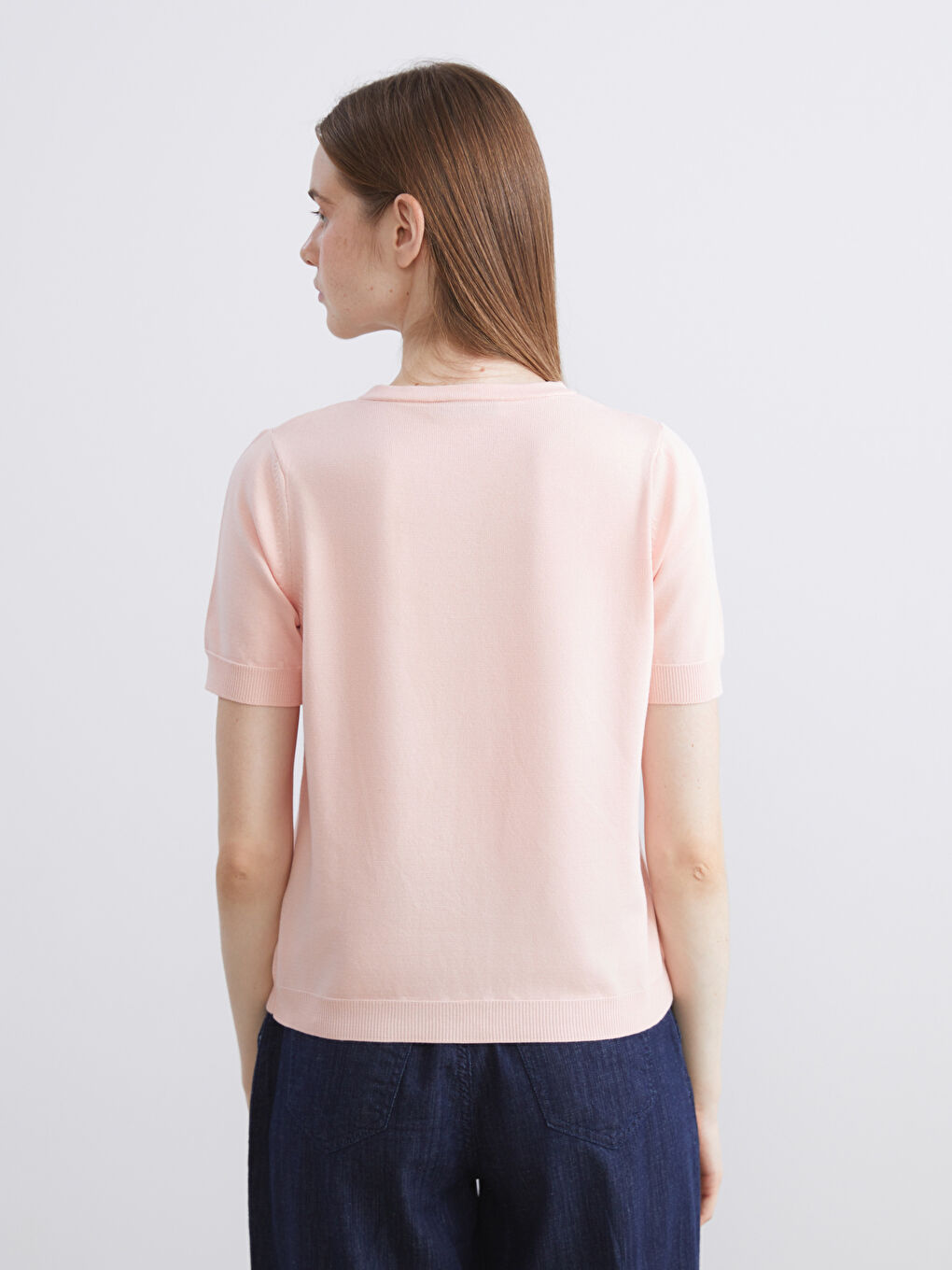LCW Vision Crew Neck Women's Knitwear Cardigan -W5JL02Z8-CUK
