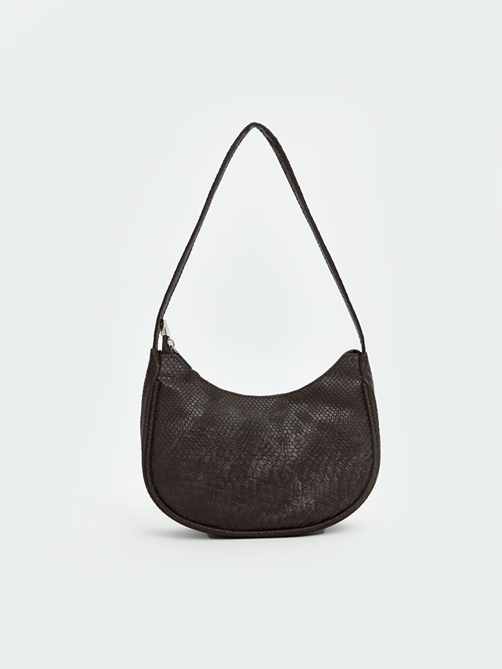 Kahverengi Deri Görünümlü Kadın Kol Çantası