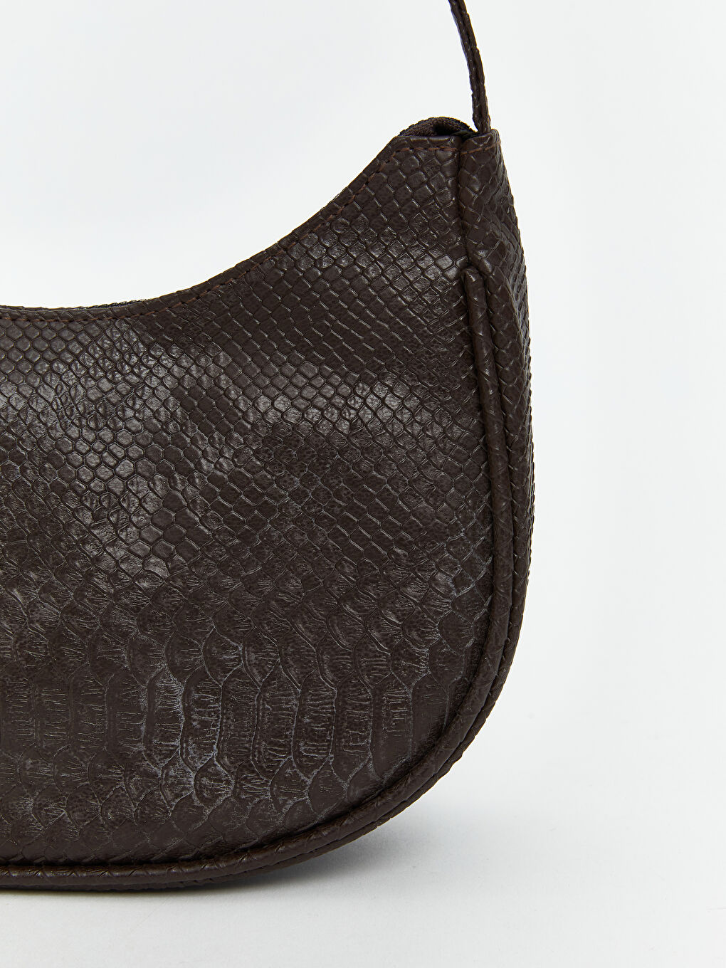 Kahverengi Deri Görünümlü Kadın Kol Çantası-2