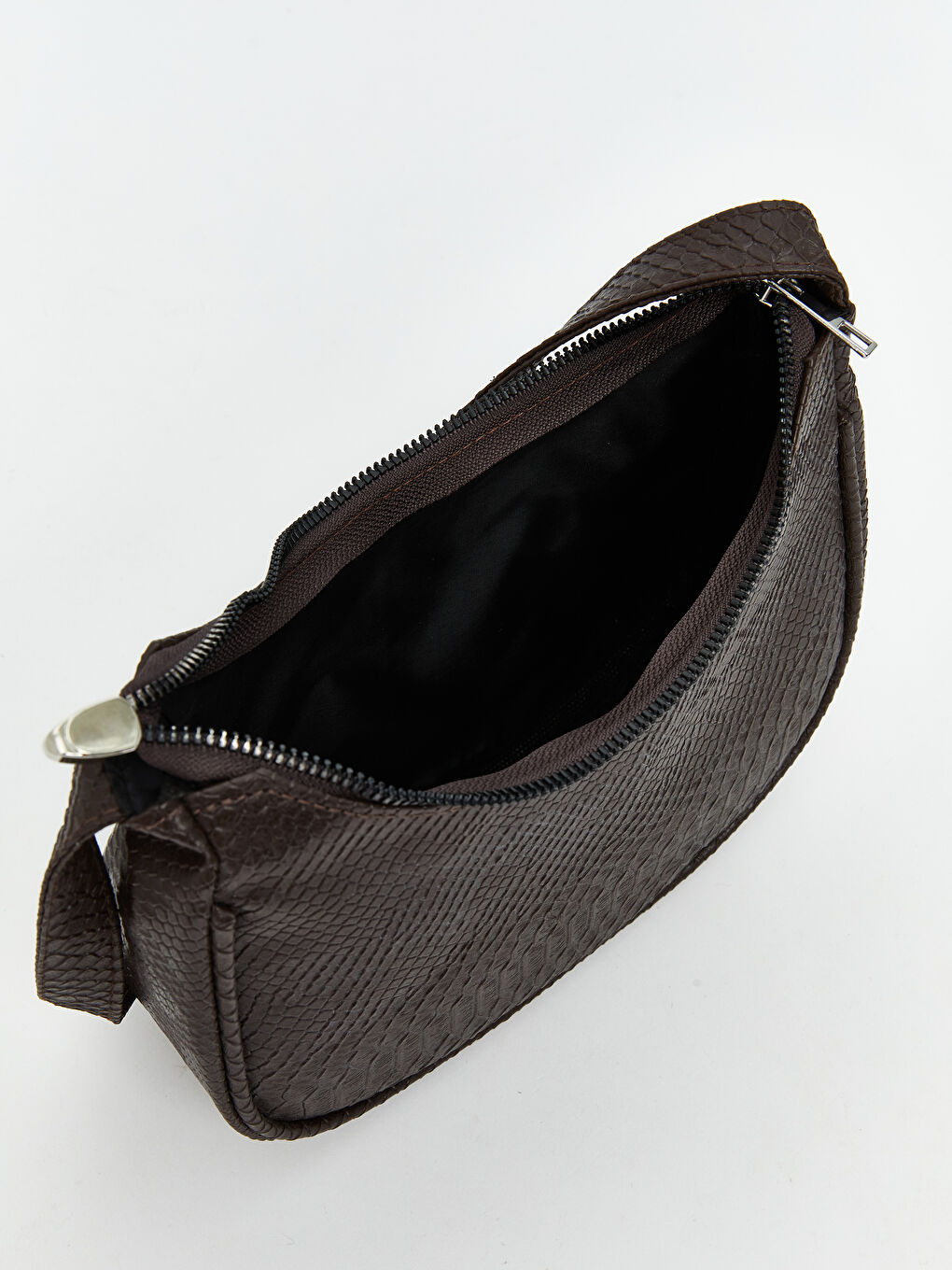 Kahverengi Deri Görünümlü Kadın Kol Çantası-3