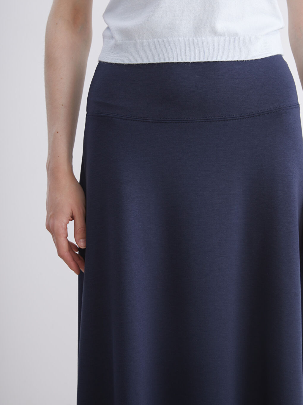 LCW Vision Elasticated Waist Skirt -W5JL23Z8-HNG