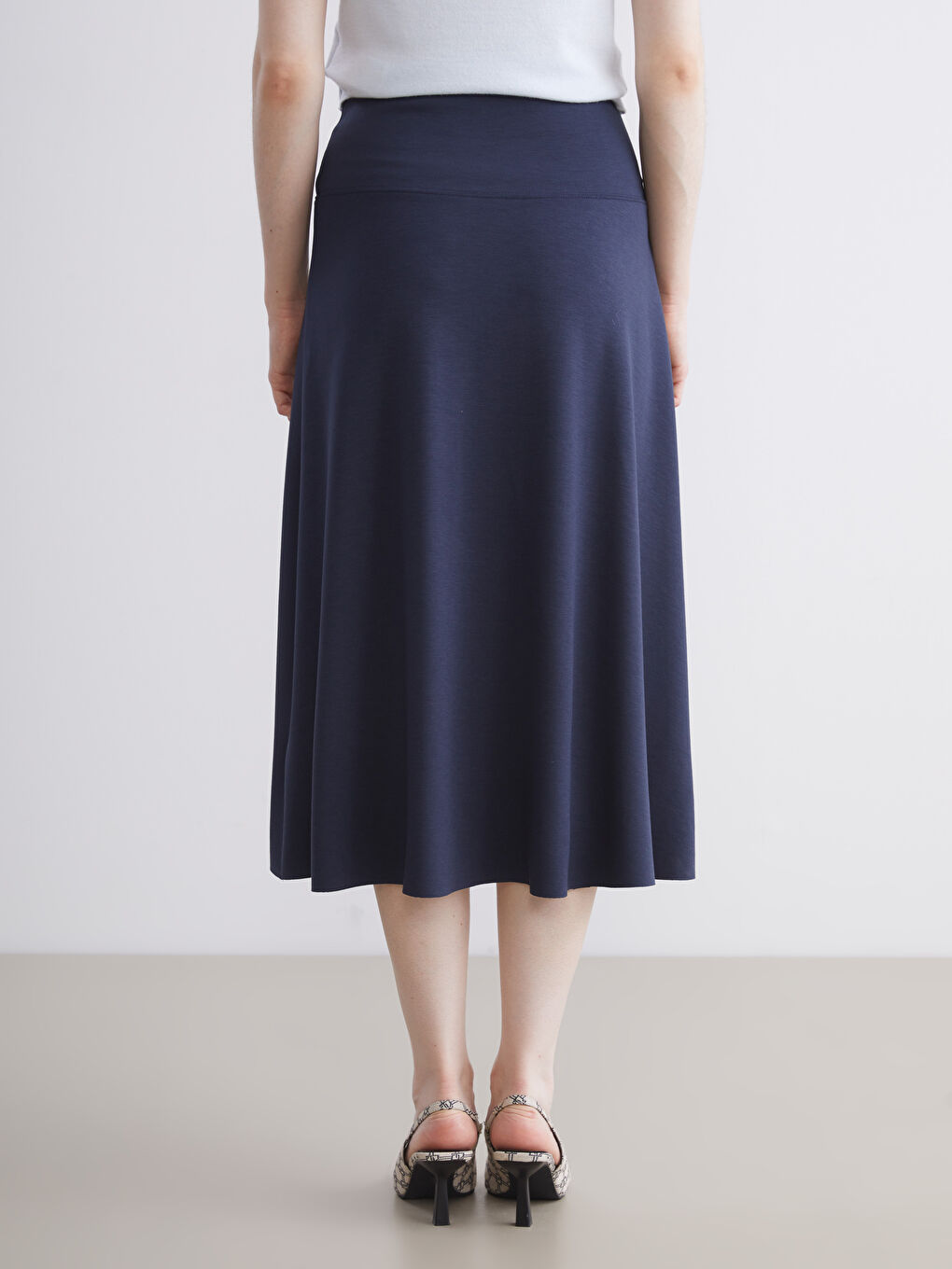 LCW Vision Elasticated Waist Skirt -W5JL23Z8-HNG