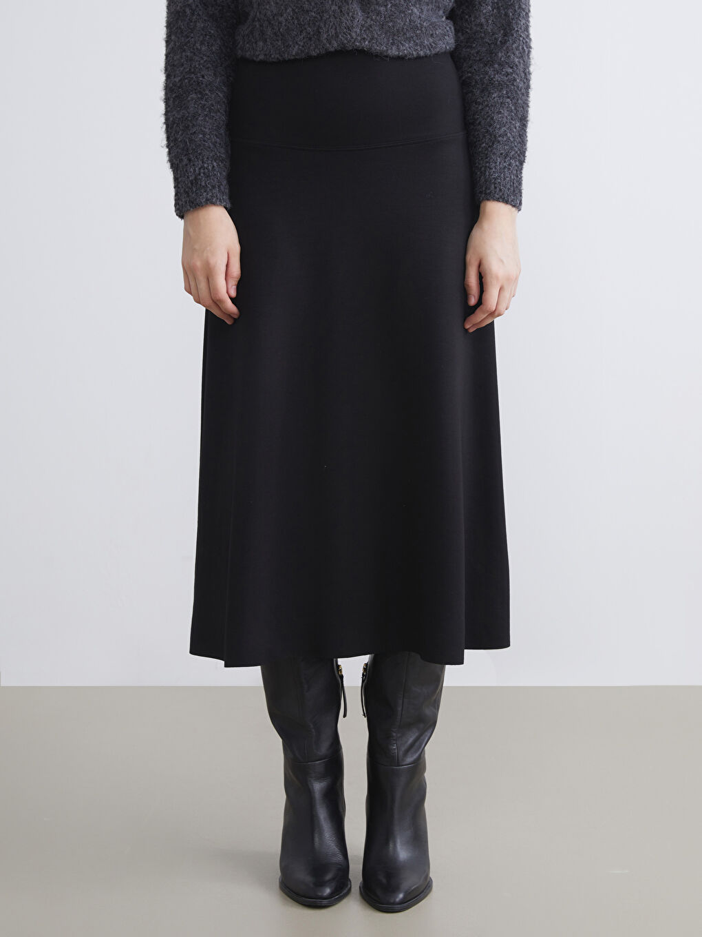 LCW Vision Elasticated Waist Skirt -W5JL23Z8-CVL