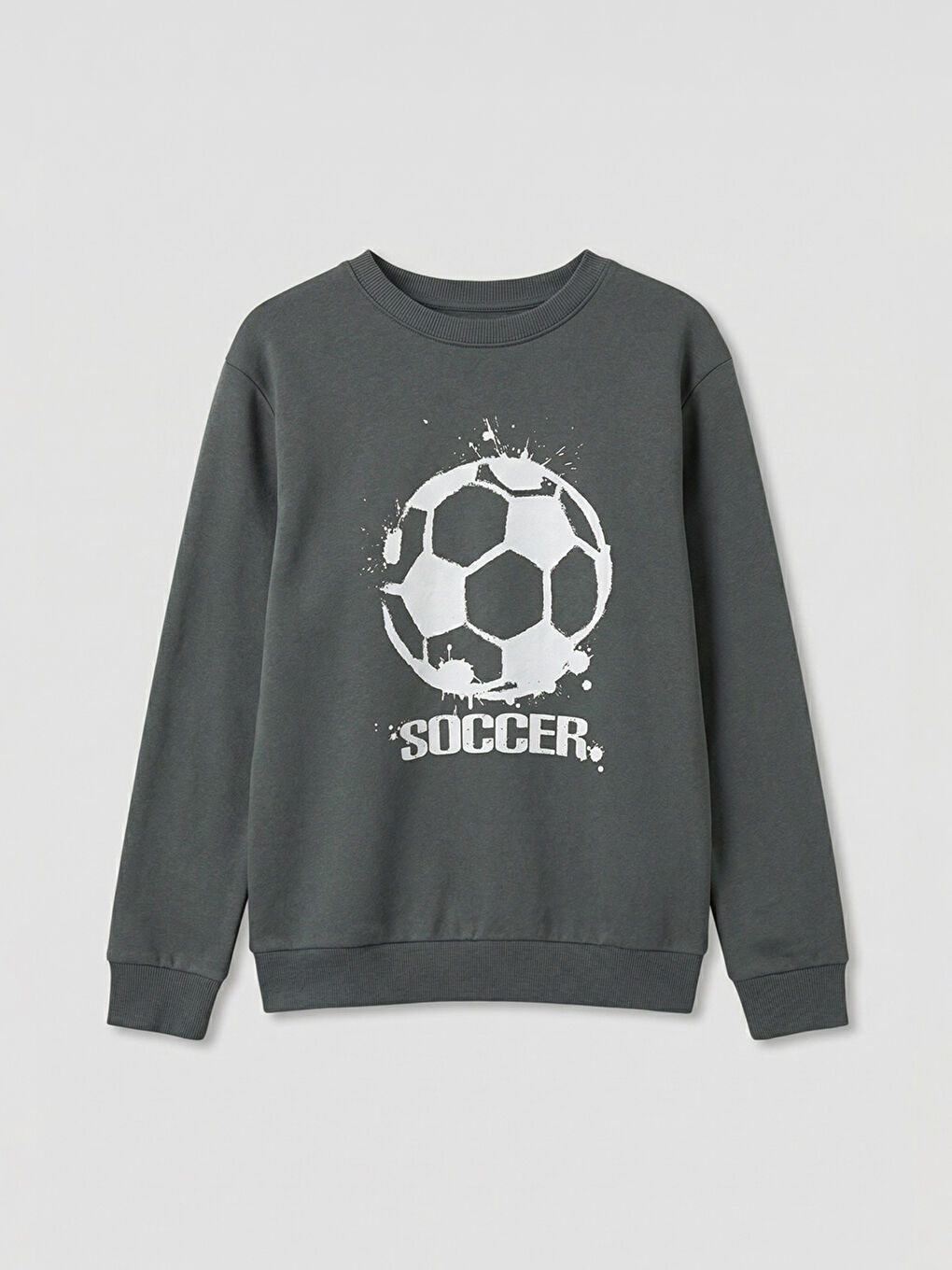 Μπλούζα Φούτερ για Αγόρια με Εκτύπωση και Χοντρή Υφή