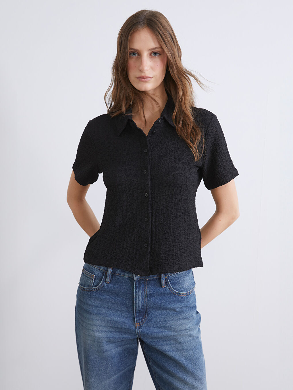 Ženska košulja sa teksturom-3